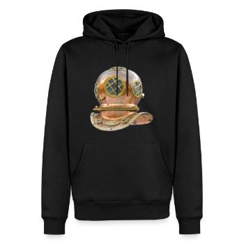 plongeur plongée plongée tuba de plongée - Sweat à capuche Premium bio Homme - noir - Devant - Nico (187cm)