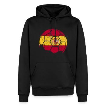 Espagne Ballon de football Football - Sweat à capuche Premium bio Homme - noir - Devant - Nico (187cm)