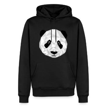 Panda graphique 2 - Sweat à capuche Premium bio Homme - noir - Devant - Nico (187cm)