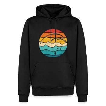 Gleitschirm Retro Color Paraglider - Men’s Premium Organic Hoodie - black - Front - Nico (187cm)