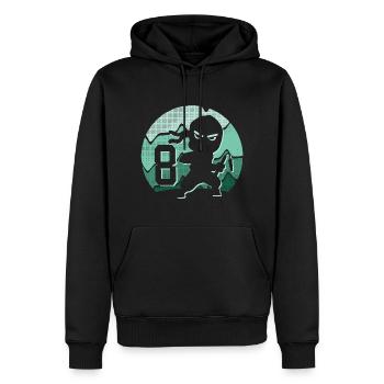 8 Jahre Junge 8. Geburtstag Kinder Ninja - Männer Premium Bio Hoodie - Schwarz - Vorne - Nico (187cm)