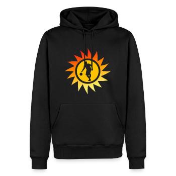 basketball slamdunk basketballer rebound - Männer Premium Bio Hoodie - Schwarz - Vorne - Nico (187cm)