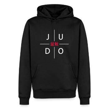 Judo Kampfsport-JUDO Judoka - Männer Premium Bio Hoodie - Schwarz - Vorne - Nico (187cm)