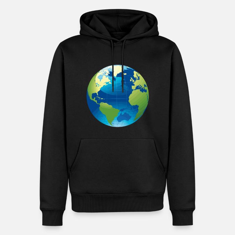 Globe - Globe - Sweat à capuche Premium bio Homme - noir