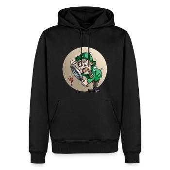 Detectiv - Männer Premium Bio Hoodie - Schwarz - Vorne - Nico (187cm)