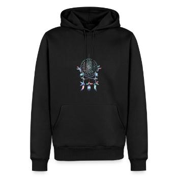 dream catcher - Men’s Premium Organic Hoodie - black - Front - Nico (187cm)