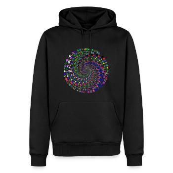 things - Men’s Premium Organic Hoodie - black - Front - Nico (187cm)