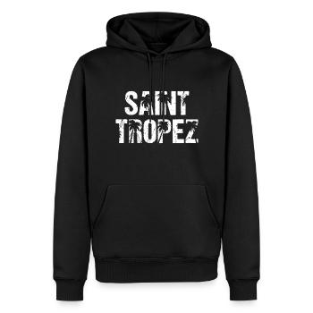 Saint Tropez Frankreich Palmen St. Tropez - Männer Premium Bio Hoodie - Schwarz - Vorne - Nico (187cm)