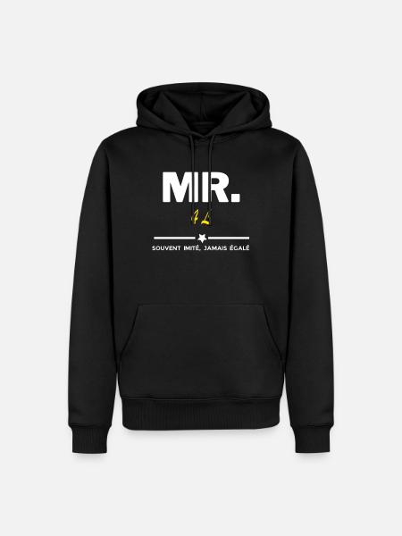 MR souvent imité jamais égalé 4 L - Sweat à capuche Premium bio Homme - noir
