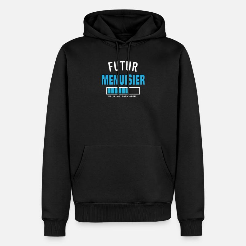 futur MENUISIER - Sweat à capuche Premium bio Homme - noir