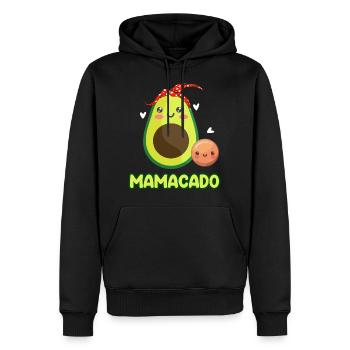Mamacado Avocat Red Bandana Fille Fils - Sweat à capuche Premium bio Homme - noir - Devant - Nico (187cm)