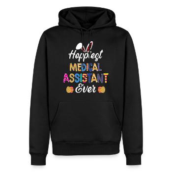 Hopfigste medizinische Assistentin aller Zeiten Krankenschwester Ostern - Männer Premium Bio Hoodie - Schwarz - Vorne - Nico (187cm)