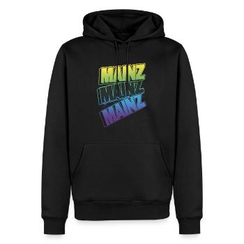 Mainz Deutschland Stadt Schrift Skyline Heimat - Männer Premium Bio Hoodie - Schwarz - Vorne - Nico (187cm)