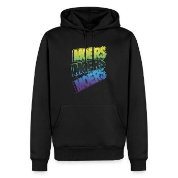 Moers Germany City Font Skyline Accueil - Sweat à capuche Premium bio Homme - noir - Devant - Nico (187cm)