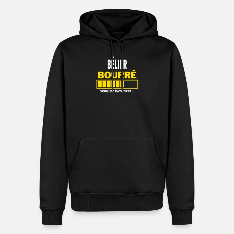 BÉLIER bourré HUMOUR - Sweat à capuche Premium bio Homme - noir