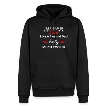 I m A Gamer Dad Funny Video Gaming - Sweat à capuche Premium bio Homme - noir - Devant - Nico (187cm)