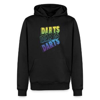 Darts Dartboard Dartboard Darts Players - Men’s Premium Organic Hoodie - black - Front - Nico (187cm)