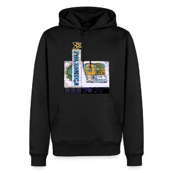 Tchernobyl City Limits Bienvenue - Sweat à capuche Premium bio Homme - noir - Devant - Nico (187cm)