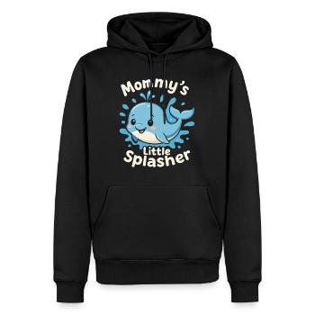 Mamas Kleiner Planscher Süßer Baby Wal - Männer Premium Bio Hoodie - Schwarz - Vorne - Nico (187cm)