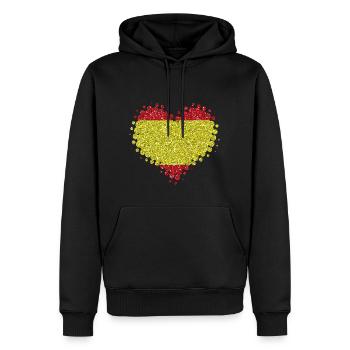 Ich Liebe Spanien - Herz spanisch Stolz Heimat - Männer Premium Bio Hoodie - Schwarz - Vorne - Nico (187cm)