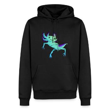 Léon Boulard - Sweat à capuche Premium bio Homme - noir - Devant - Nico (187cm)
