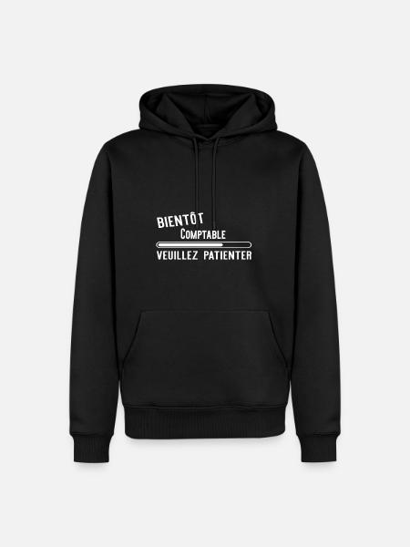 Bientôt Comptable cadeau noël - Sweat à capuche Premium bio Homme - noir