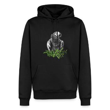 Graupapagei - Männer Premium Bio Hoodie - Schwarz - Vorne - Nico (187cm)