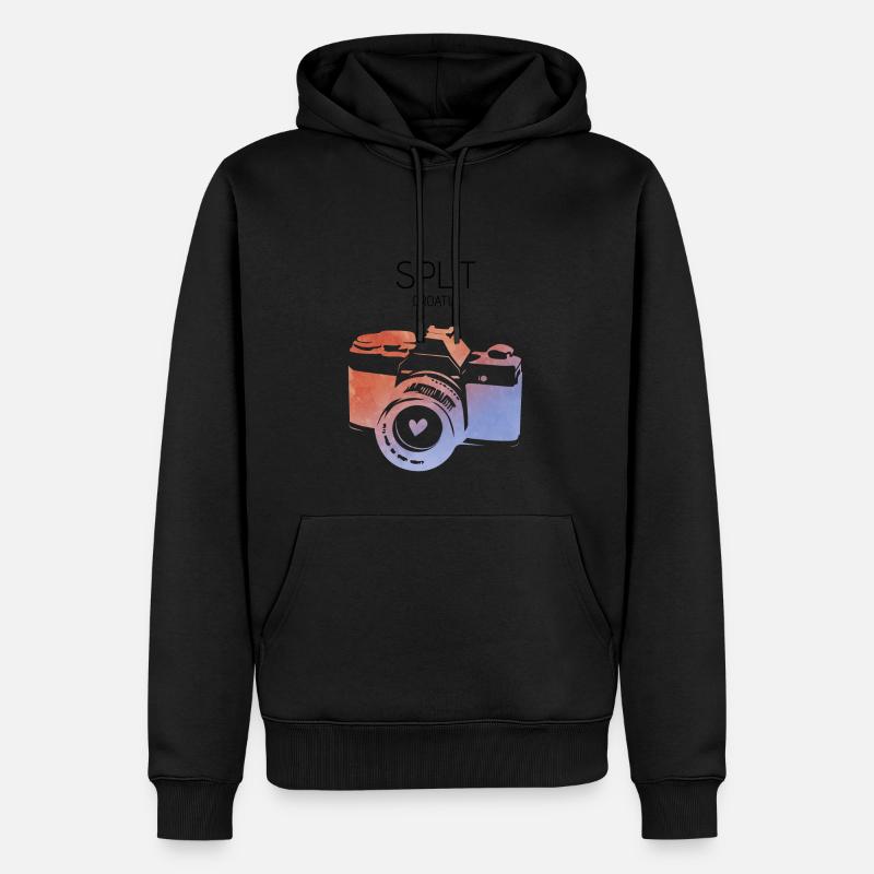Split, Kroatien - Männer Premium Bio Hoodie - Schwarz