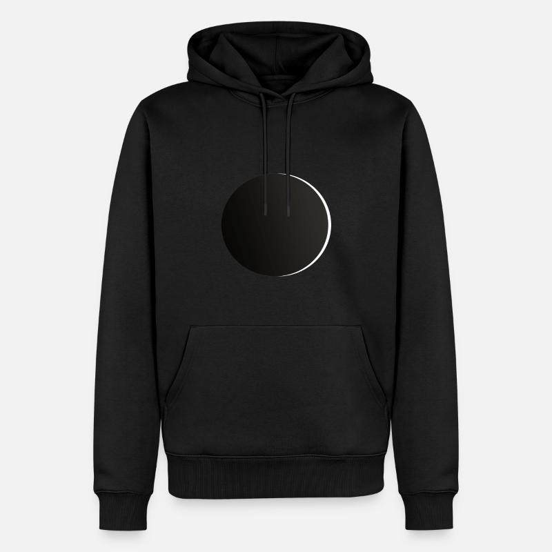 disque Eclipse chemise anche - Sweat à capuche Premium bio Homme - noir