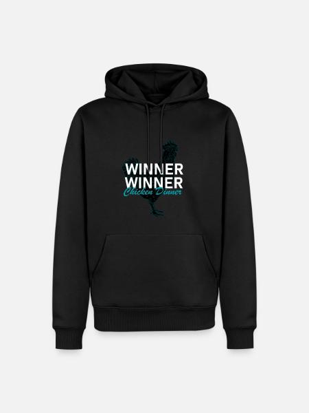Winner Winner Chicken Dinner - Men’s Premium Organic Hoodie - black