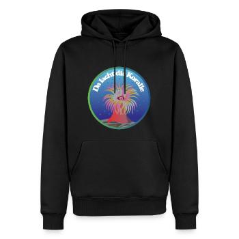 Da lacht die Koralle Meeresbewohner Tiefsee Riff - Männer Premium Bio Hoodie - Schwarz - Vorne - Nico (187cm)