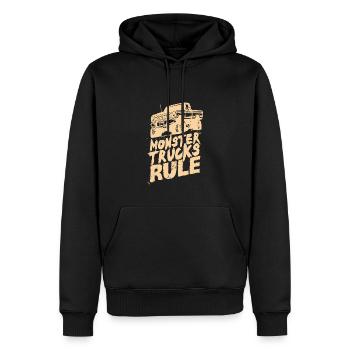 Règle de Monster Trucks Monster Truck Car - Sweat à capuche Premium bio Homme - noir - Devant - Nico (187cm)