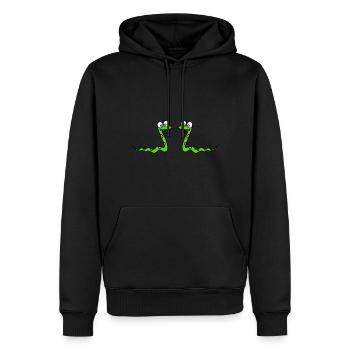 Schlange Freunde Tiere Kinder Geschenk idee kumpel - Männer Premium Bio Hoodie - Schwarz - Vorne - Nico (187cm)