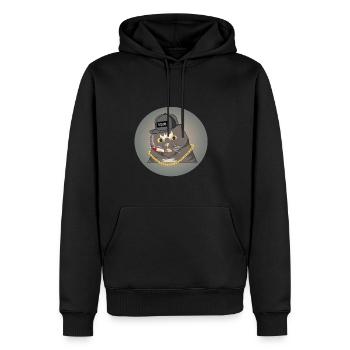 Punk Cat Fumer Cool Cigarette Cadeau - Sweat à capuche Premium bio Homme - noir - Devant - Nico (187cm)