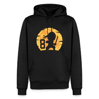 8. Geburtstag Junge 8 Jahre alt Ninja - Männer Premium Bio Hoodie - Schwarz - Vorne - Nico (187cm)