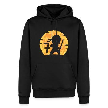 7. Geburtstag Junge 7 Jahre alt Ninja - Männer Premium Bio Hoodie - Schwarz - Vorne - Nico (187cm)