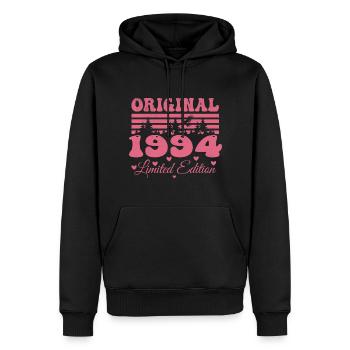 30. Geburtstagsgeschenk 1994 Frau | Geboren 1994 - Männer Premium Bio Hoodie - Schwarz - Vorne - Nico (187cm)