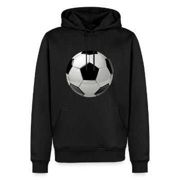 football - Sweat à capuche Premium bio Homme - noir - Devant - Nico (187cm)