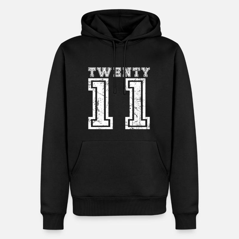 Twenty 2011 - Männer Premium Bio Hoodie - Schwarz