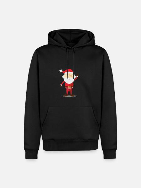 weihnachtsmann - Männer Premium Bio Hoodie - Schwarz