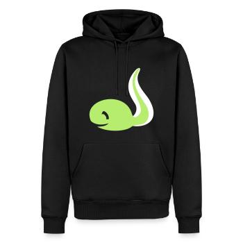 têtard grenouille - Sweat à capuche Premium bio Homme - noir - Devant - Nico (187cm)