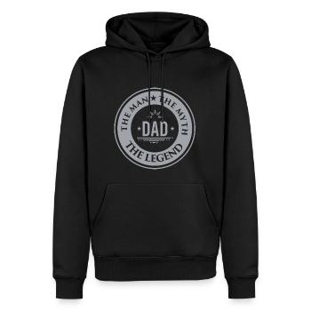Birthday Gift Father Father's Day Birthday Sco - Men’s Premium Organic Hoodie - black - Front - Nico (187cm)