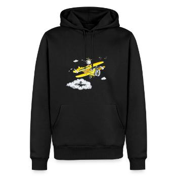 Die Wahrheit über Schafshaare - Männer Premium Bio Hoodie - Schwarz - Vorne - Nico (187cm)