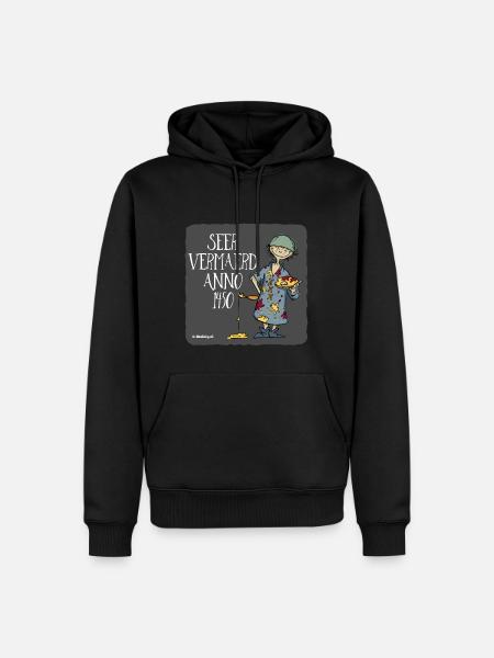 Joentje Bosch - Sweat à capuche Premium bio Homme - noir