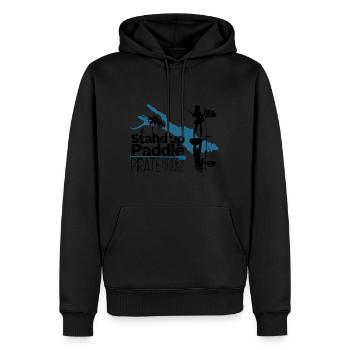 SUP Pirate Brides Bodensee - Männer Premium Bio Hoodie - Schwarz - Vorne - Nico (187cm)