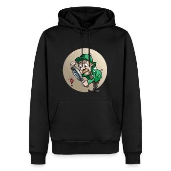 detective detektiv private eye investigator1 - Männer Premium Bio Hoodie - Schwarz - Vorne - Nico (187cm)