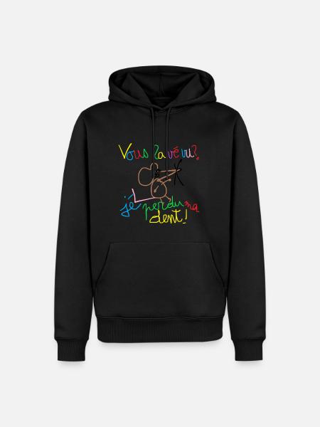 Vous lavé vu ? - Sweat à capuche Premium bio Homme - noir