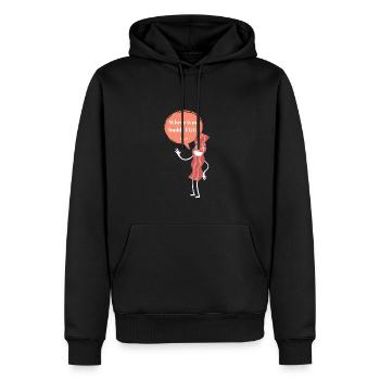 Bacon / EGG / Design / Bacon Tripes - Sweat à capuche Premium bio Homme - noir - Devant - Nico (187cm)