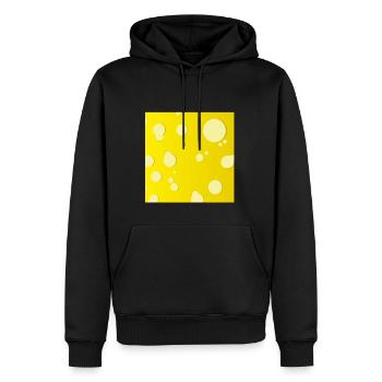 Käse Quadrat - Männer Premium Bio Hoodie - Schwarz - Vorne - Nico (187cm)