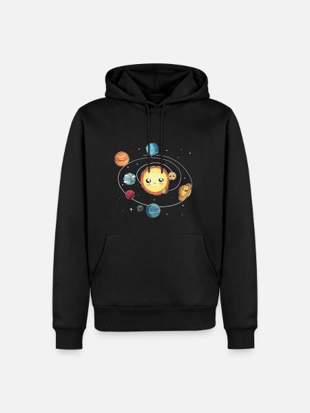 the solar system - Men’s Premium Organic Hoodie - black